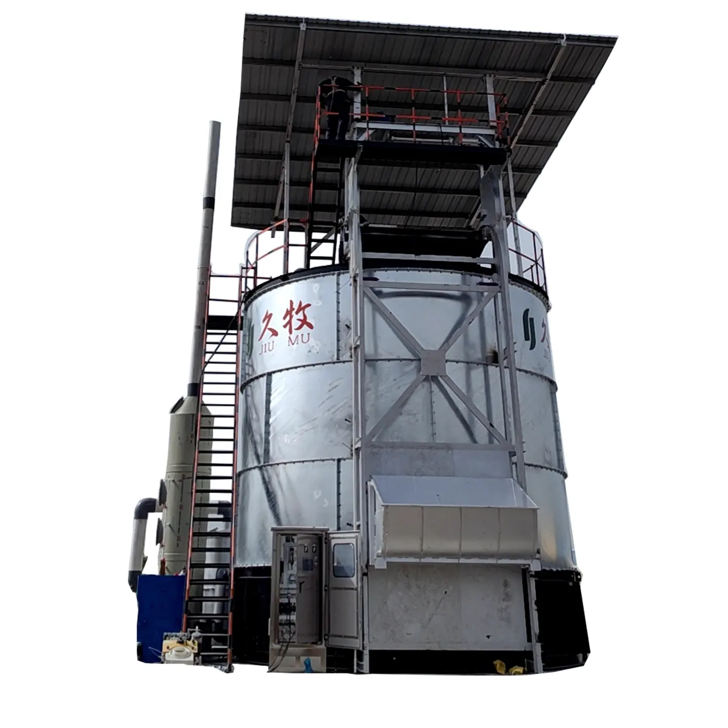 जिउमू पशुपालन मशीनरी कंपनी का नवीनतम किण्वन उपकरण जैविक उर्वरक उत्पादन टॉवर