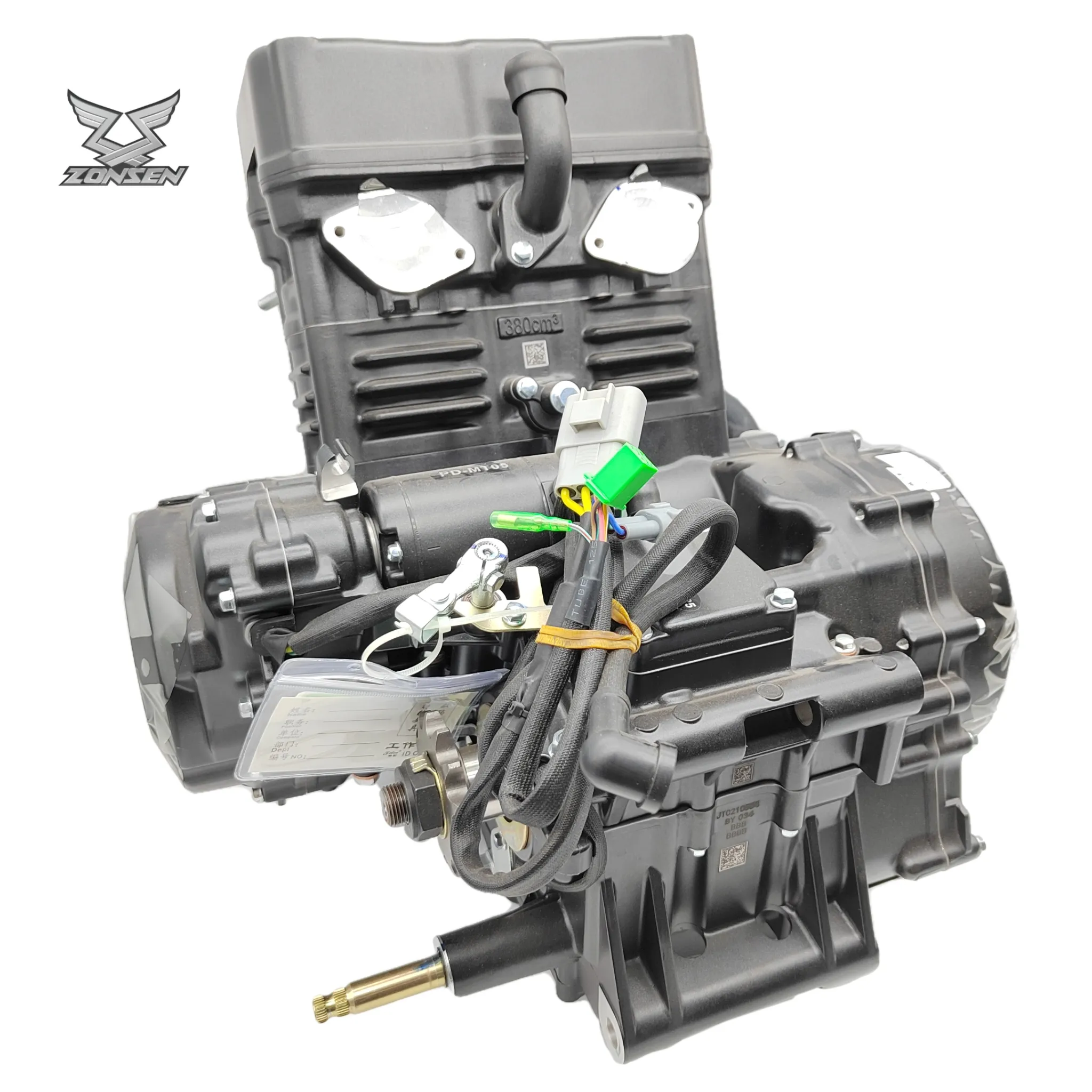 Motor de 8 válvulas SOHC de refrigeración por agua de 4 tiempos de doble cilindro para motocicleta de 380cc para Honda