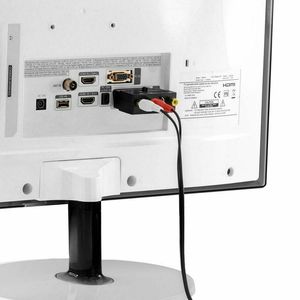 RGB <strong>SCART</strong> <strong>to</strong> 3 <strong>RCA</strong> Triple Composite Phono SVHS AV Adaptor with in Out Switch Converter for TV DVD VCR - Product Image 5