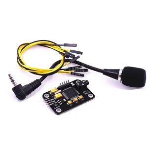 LTRIG custom 1Pcs Control <strong>Voice</strong> <strong>Recognition</strong> Module Black <strong>Voice</strong> Jumper Cable With High Sensitivity Microphone Tools For <strong>Arduino</strong> - Product Image 2