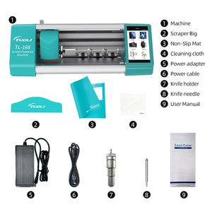 TuoLi özel ekran koruyucu Plotter kesici cep telefonu geri kaplama çıkartmalar yapma hidrojel filmler kesme makinesi - Product Image 6