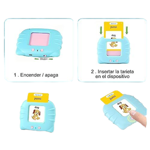 売れ筋モンテッソーリ教育用フラッシュカードリーダーフラッシュカード学習フラッシュカードを取る子供のための機械学習子供のおもちゃ - Product Image 3