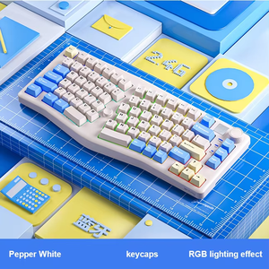 Teclado mecánico para juegos VONN A75 RGB, teclado intercambiable en caliente programable de 83 teclas con perilla montada en la Junta - Product Image 4