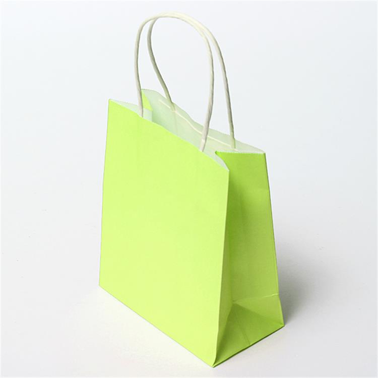 Sac de papier vert