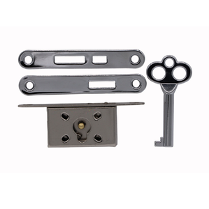 Anahtar ile ahşap kutu için anahtar mandal toka ile ahşap kutu için çinko alaşım Metal mandal toka - Product Image 5