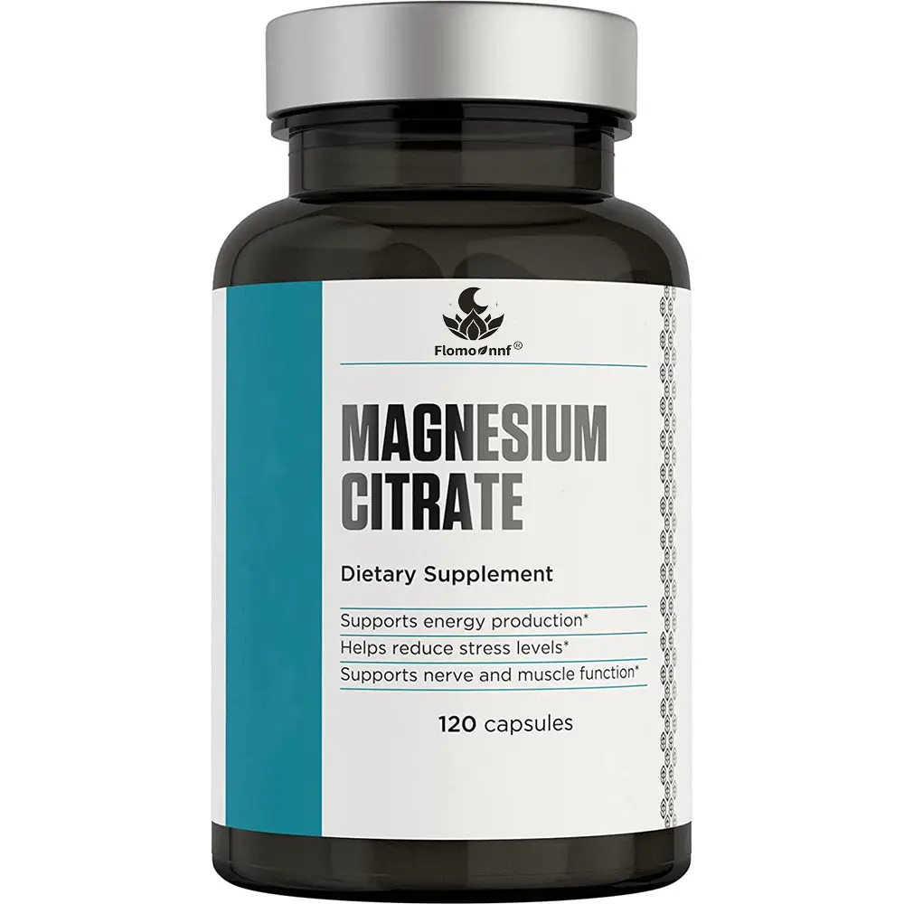 Vegan Organic Herbal Complex Magnesium Citrate Oxide Taurate Capsule Supplement Voor Beter Slapen En Spier