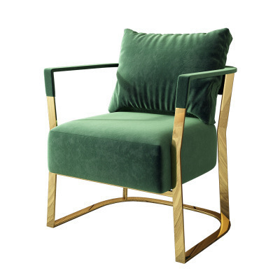 Poltrona reclinabile in velluto verde scuro