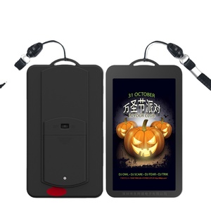 Tùy Chỉnh <span class=keywords><strong>LED</strong></span> Đèn Nền Halloween Phim Hoạt Hình Chủ Thẻ Tên Thẻ Huy Hiệu Dây Buộc Vòng Cổ <span class=keywords><strong>LED</strong></span> Nhấp Nháy - Product Image 3