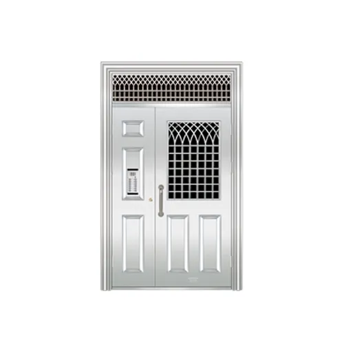 Fotos decorativas de diseño de puerta principal, puerta de acero inoxidable de alta resistencia a la compresión, hechas en china