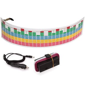 Renkli flaş araba Sticker müzik ritim LED EL işık lambası ses aktif ekolayzer araba pencere için - Product Image 3