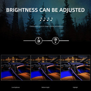 APP Car Interior Ambient Light 10 in 1 Full Color <strong>LED</strong> Strip Foot Light Wireless Remote Music Auto Atmosphere Decorative Lamp - Product Image 5