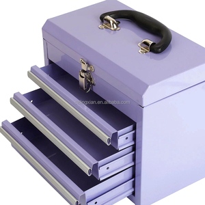 迷你工具箱顶部和底座专业工具箱，桌面迷你金属储物盒 - Product Image 5