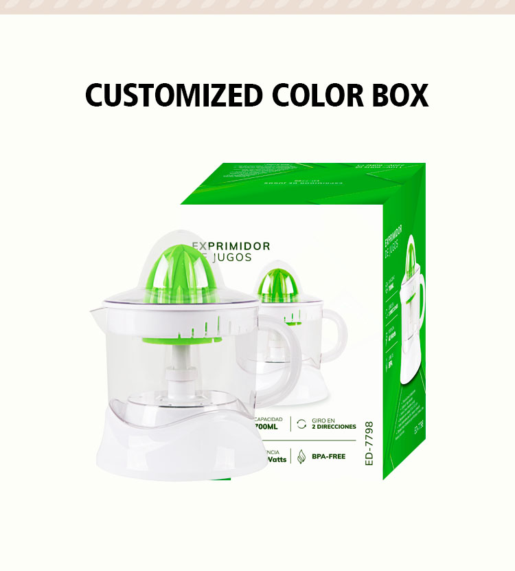citrus juicer machine electric press orange juicer 0.7L Capacity Portable kitchen appliance