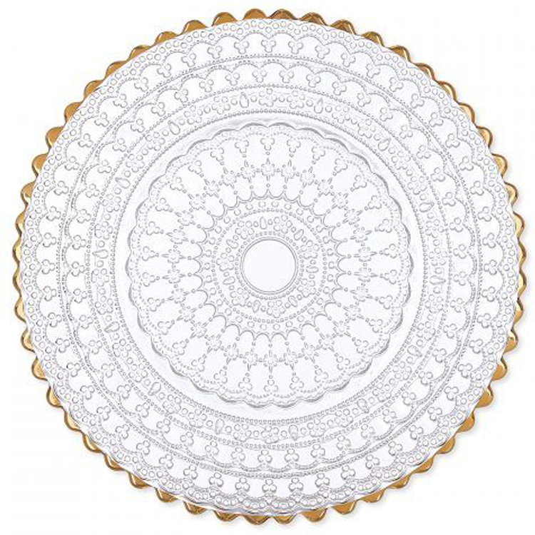 Clear+Gold rim