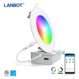 天井ライトスリムLEDパネルライト2025 RGB + CCT 4インチ - Product Image 4