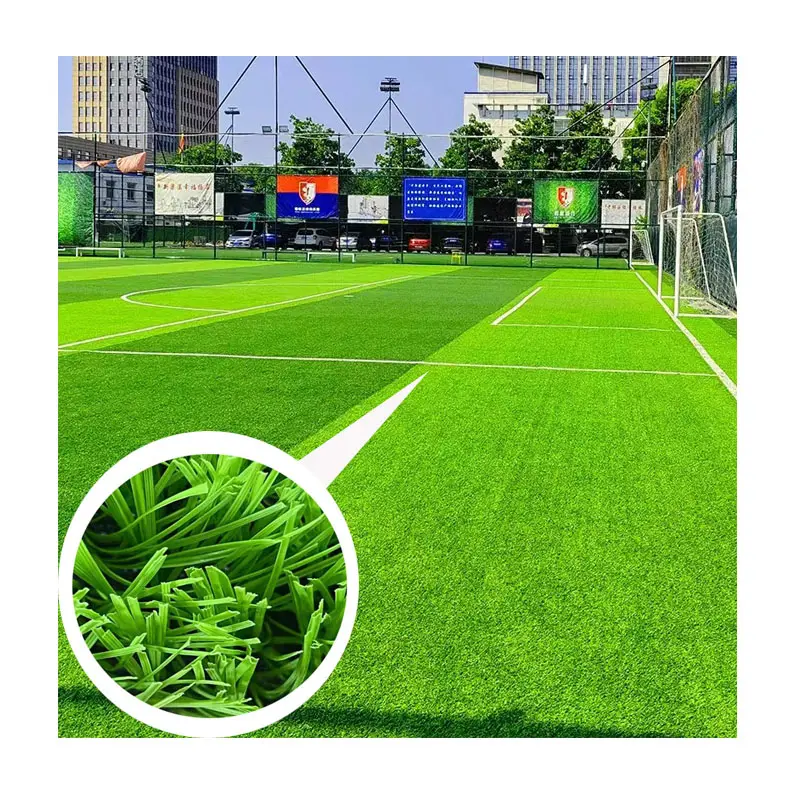Non tamponamento ad alta densità calcio calcio erba artificiale prato
