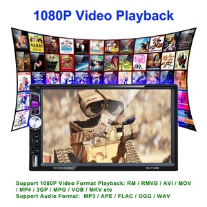 車MP5プレーヤー1080Pビデオ再生ミラーリンクUSBTFカード補助入力タッチスクリーンユニバーサル