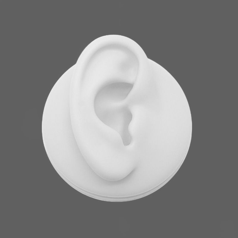White Right Ear