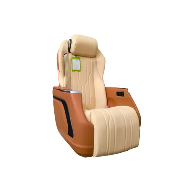 Asiento de coche de cuero VIP personalizado para modificación MPV Limousine van alphard Coaster Sienna Hiace Carnival asiento de coche de lujo