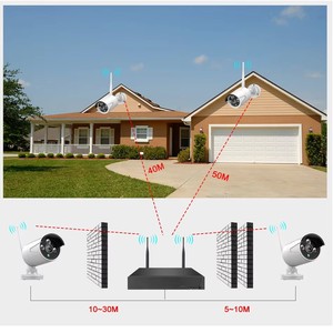 8CH wireless <strong>monitoring</strong> camera setup equipment for home high-definition night vision network Wifi hard disk recorder - Product Image 6