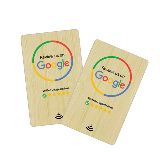 Tarjeta de madera NFC
