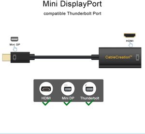 Active 4K Mini Display to <strong>Hdmi</strong> Adapter Cable Mini DP Male to <strong>HDMI</strong> Female Converter Cable Audio Video Cable - Product Image 5