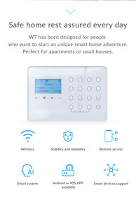 Sistema de alarma para seguridad antirrobo en el hogar 433MHz WiFi GSM alarma inalámbrica Smart House App Control - Product Image 3
