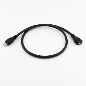 短长度0.3米微型USB公对母5针延长充电电缆 - Product Image 5