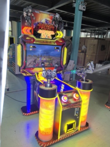 FunPark Hochwertiger Metall-Arcade-Kampfs chieß simulator 1-jährige Münz garantie für englischs prachige Spiel automaten - Product Image 6