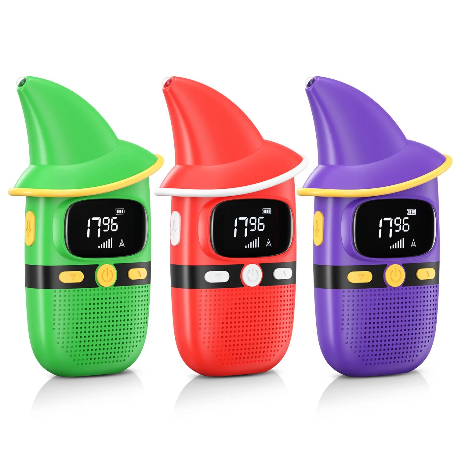 Set walkie talkie anak-anak, dapat diisi ulang untuk anak laki-laki dan perempuan, hadiah mainan 2 pak 3 Pak, walkie talkie talkie, balita