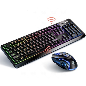 2025 KM01 inalámbrico iluminado recargable Gaming Keyboard Mouse Set Venta directa de fábrica USB conectado para uso de oficina y tabletas - Product Image 2