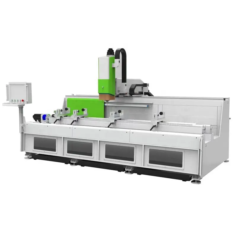 Máquina de corte CNC para puertas y ventanas de aluminio, máquina perforadora CNC CNC3000 ATC