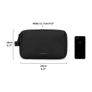 Custom Logo Printed Travel Toiletry Bags Kit Make up Tools Storage <strong>Pouch</strong> for Men Shaving Organizer Business Cosmetic Bags - Product Image 2