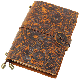 Kinh Doanh Văn Phòng Cá Nhân Dập Nổi Da Kraft Paperblank Tạp Chí Máy Tính Xách Tay - Product Image 1