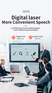 Nuova penna Touch Presenter Wireless 3-in-1 multifunzione 2.4G con puntatore Laser USB per dimostrazione PowerPoint - Product Image 5