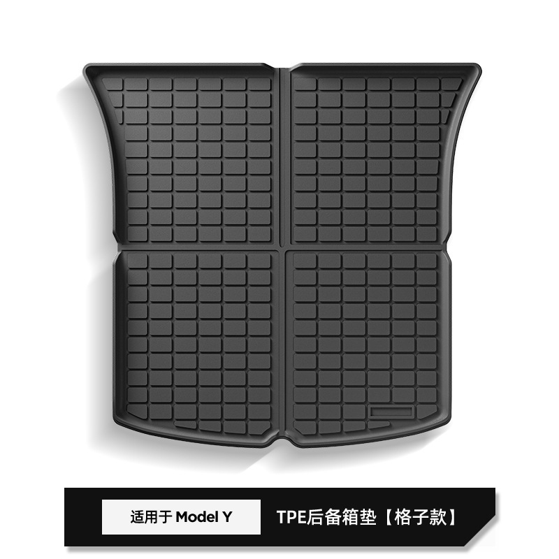 24 model y trunk pad plaid w240003418