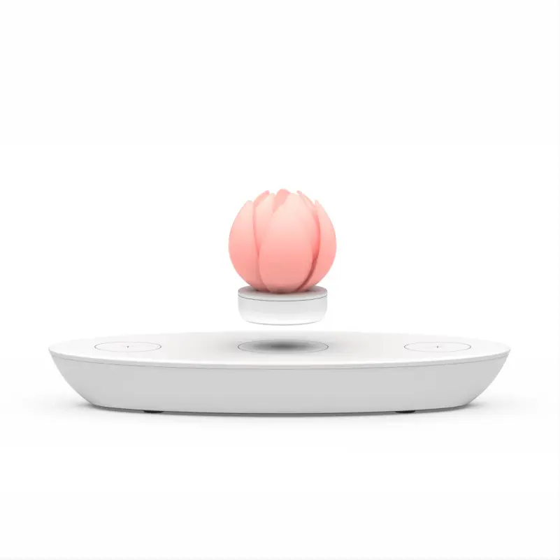 15W Wireless ChargerLotus Shape Magnetic Levitation Mobile Phone Charger Living RoomBedroomPremium DecorationBusiness Gift
