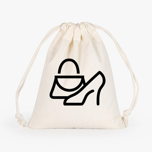 Venta caliente Calico Canvas Small Draw String Bags Bolsas de algodón con cordón personalizadas con logotipo para cosméticos - Product Image 4