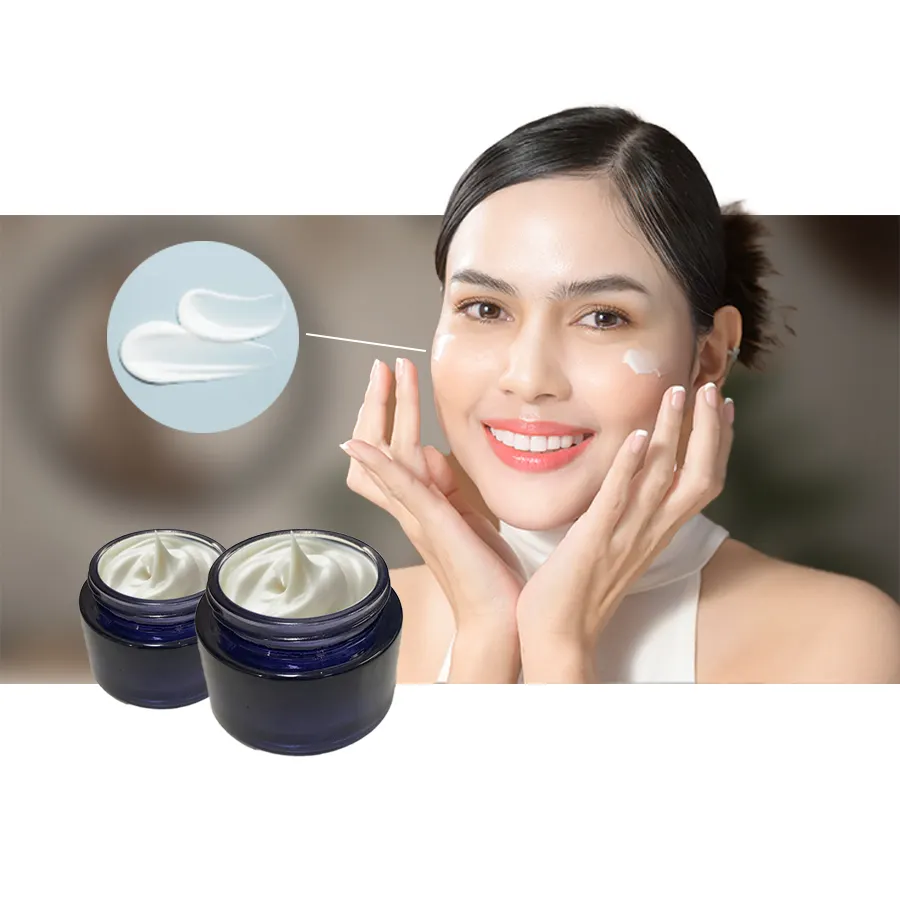 50 ml Creme Hipoalergênico Manteiga de Karité Creme Facial Hidratante para Pele Sensível Água-óleo Equilíbrio Pantenol Pele Danificada