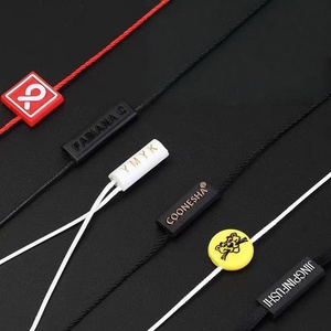 Custom High Quality Fashion Design Logo Garment Seal <strong>String</strong> Stamping Plastic <strong>String</strong> <strong>Loop</strong> Locks Seal Drops - Product Image 6