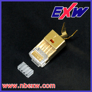 Cat6a Cat7 Shield RJ45 Plug 8 p8c connettore di rete Cat7 Computer maschio connettore a 6 pin - Product Image 2