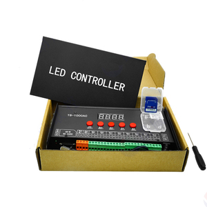 Impermeabile programmazione indirizzabile 8 porte Rgb Pixel Led luce striscia di controllo 12v 24v 110v AC220V otto uscita con scheda Sd