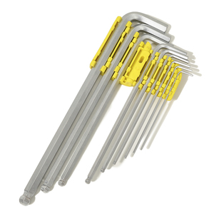 9 adet yüksek kalite Allen anahtarı seti katlanır Hex anahtar anahtar alet seti cırcır Hex anahtar - Product Image 3