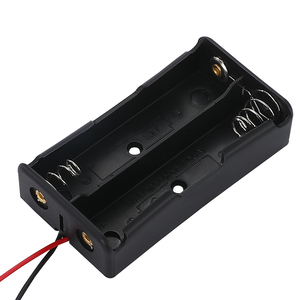 2*18650 aksesori baterai seri Lithium 18650 koneksi tempat baterai DIY kotak baterai dengan kabel - Product Image 3