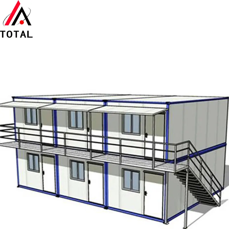 Sang trọng modular đúc sẵn nhà chứa giá đúc sẵn doanh trại đúc sẵn có thể xếp chồng container nhà