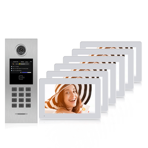 Anjielo Smart IP Video Türklingel-Gegensprechanlage für Multi-Apartment-Gebäude Kompatibel 1-9999 Einzel einheiten TCP-Netzwerk