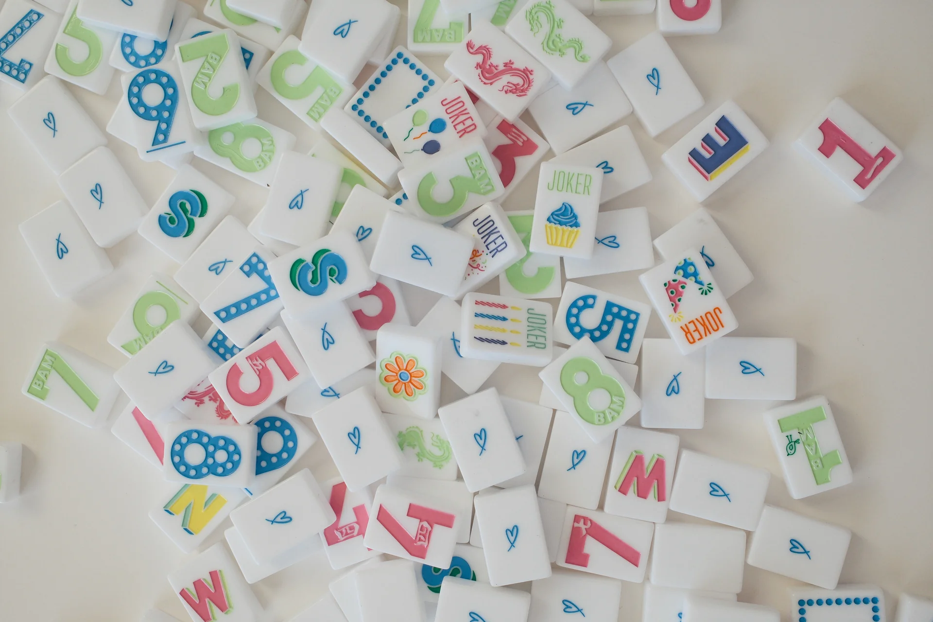 White Mahjong Tiles