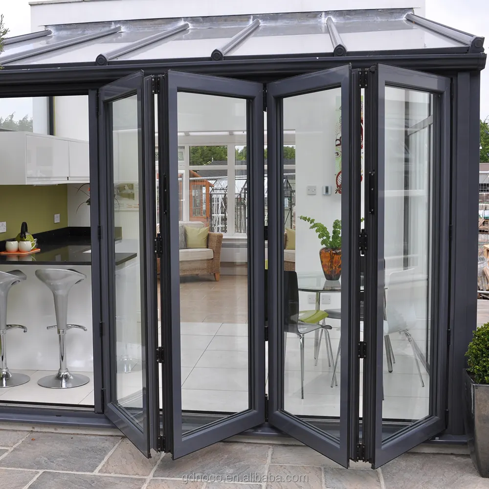 NOCO Fabricant de gros Bifold Cuisine Patio Profilés en aluminium Bifold Security Porte d'entrée