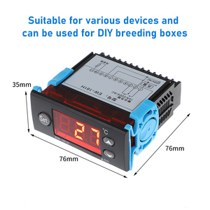 Controlador de temperatura digital multiusos, controlador de temperatura inteligente para microordenador, 2 unidades - Product Image 3
