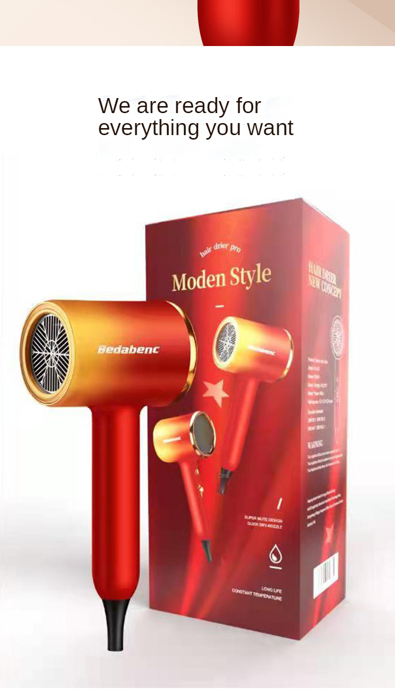 New fashion hair dryer constant temperature professional negative ion hair dryer flight travel household dormitory gifts OEM